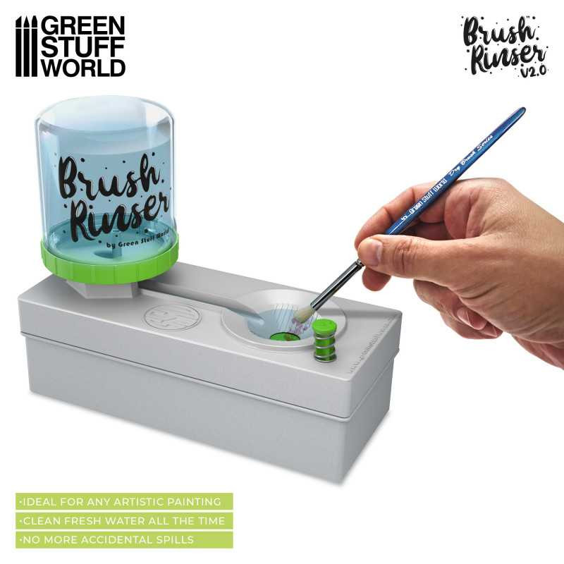 Green Stuff World Brush Rinser for Modeling, Painting, Arts and Crafts 11123