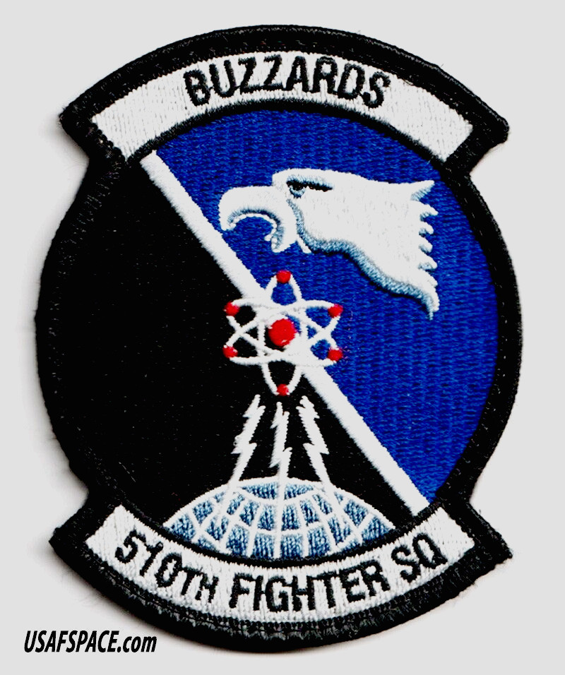 USAF 510TH FIGHTER SQ -510 FS-BUZZARDS -F-16CM-Aviano AB- ORIGINAL VEL PATCH