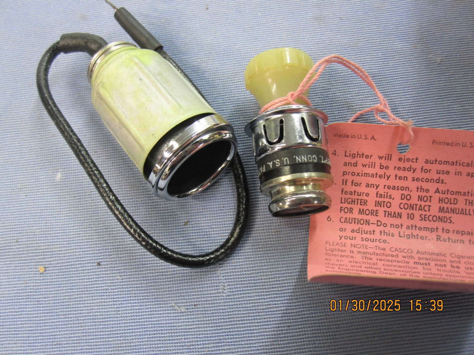 NOS 1948 1949 Hudson Cigar Lighter # 213215