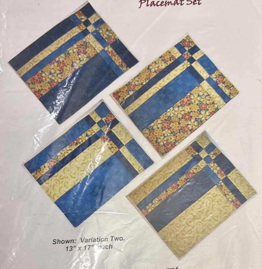 Rare Something Sew Fine TAKE FOUR Quilt Placemat 2010 Pattern CF-224