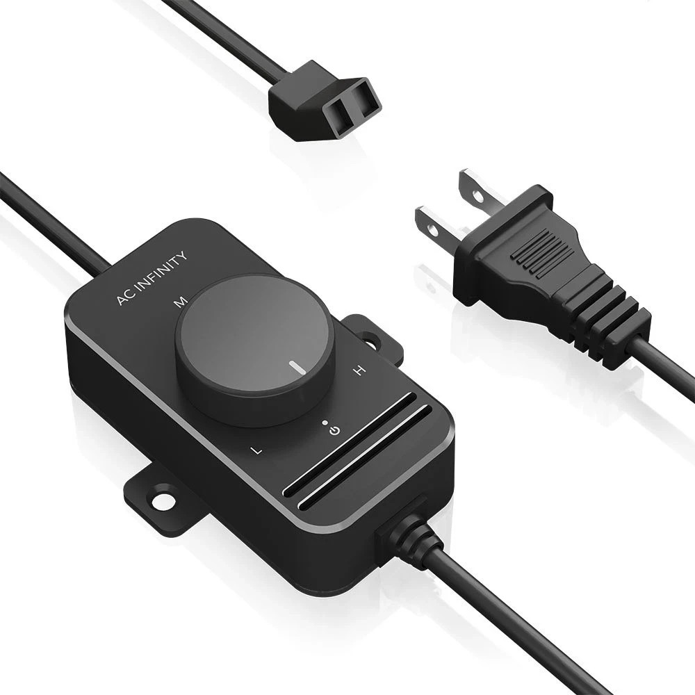 AC Infinity FAN SPEED CONTROLLER FOR AC AXIAL MUFFIN FANS, DUAL AI-SC72DC