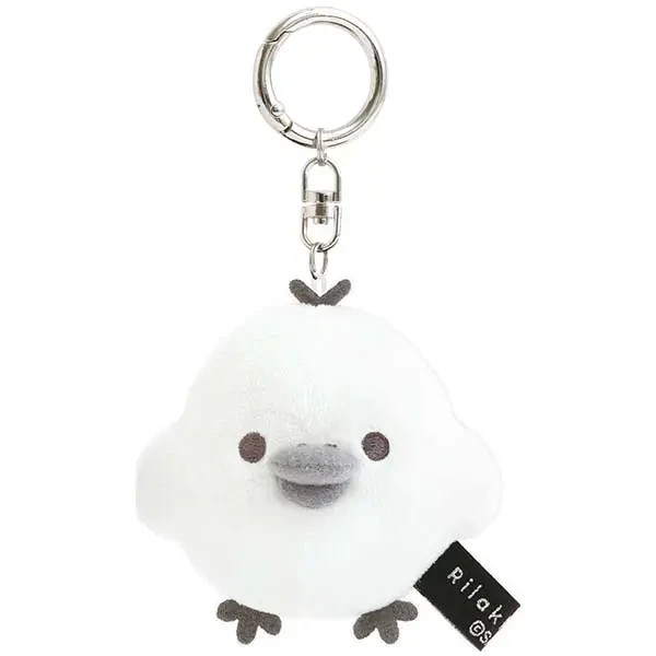 Rilakkuma Hanging Plush Toy Kiiroitori "BASIC RILAKKUMA MONOCHROME" San-X JP LTD