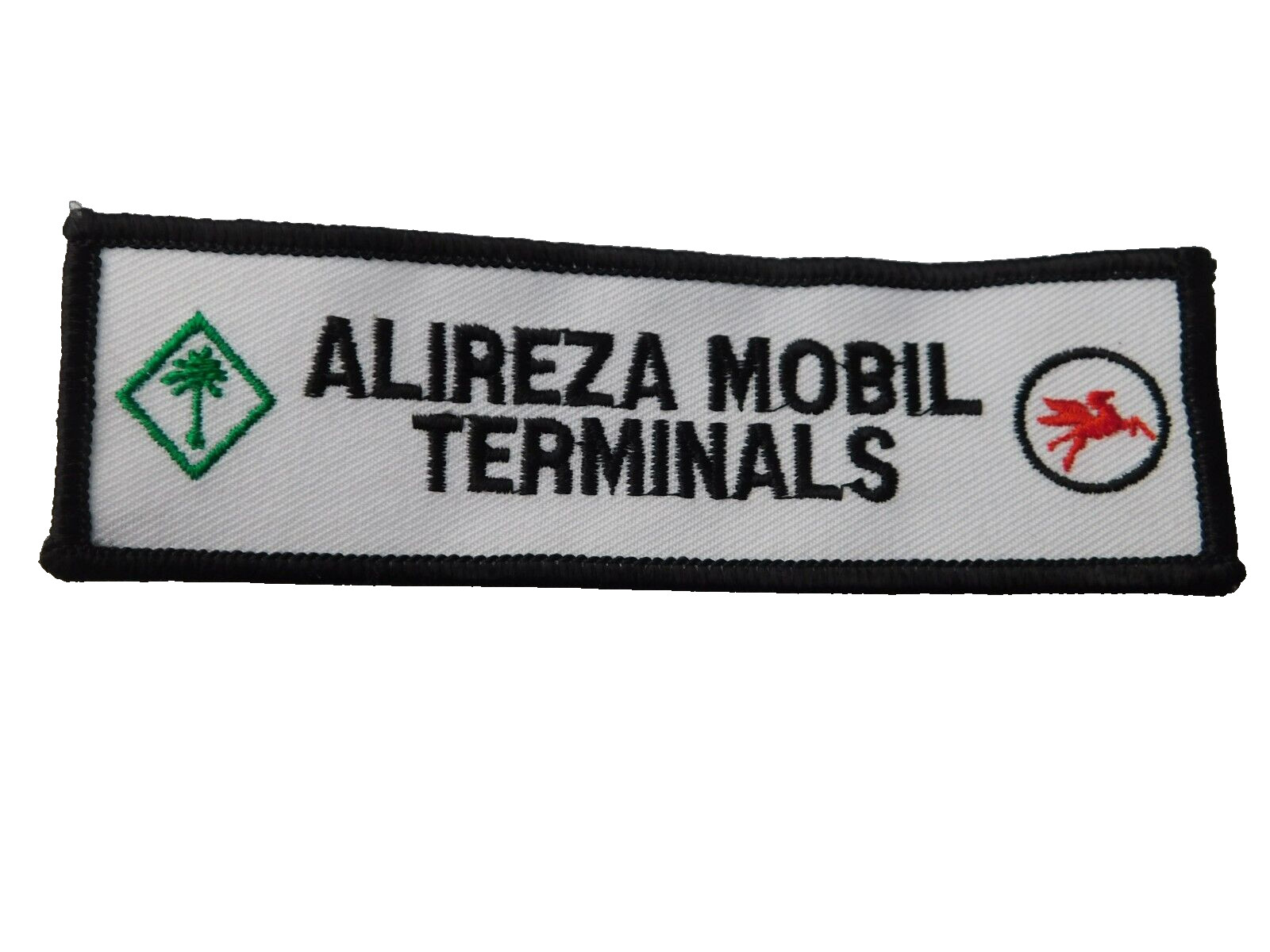 ALIREXA MOBLL GAS OIL TERMINALS VINTAGE PATCH EMPLOYEE  BADGE ADVERTISING