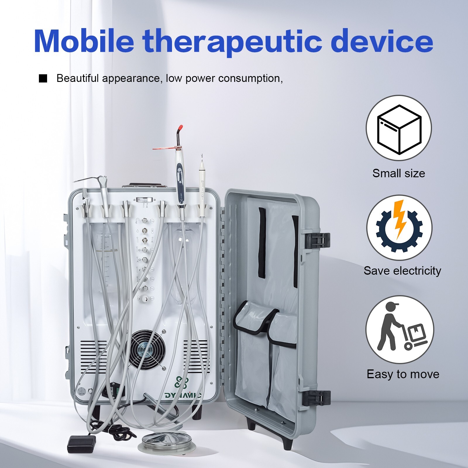 Dynamic Portable Dental Unit DU893 Mobile Therapy Machine with Air Compressor 2H