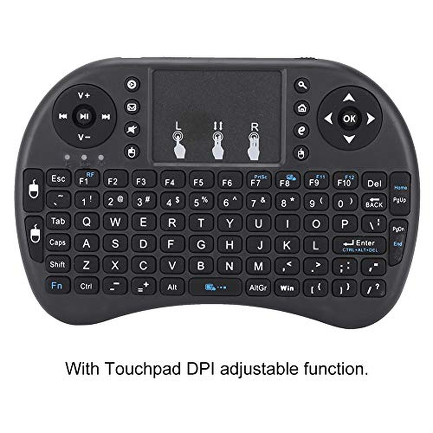 FOSA USB Mini Touch Keyboard, Portable Multifunction Keyboard with Touchpad F...