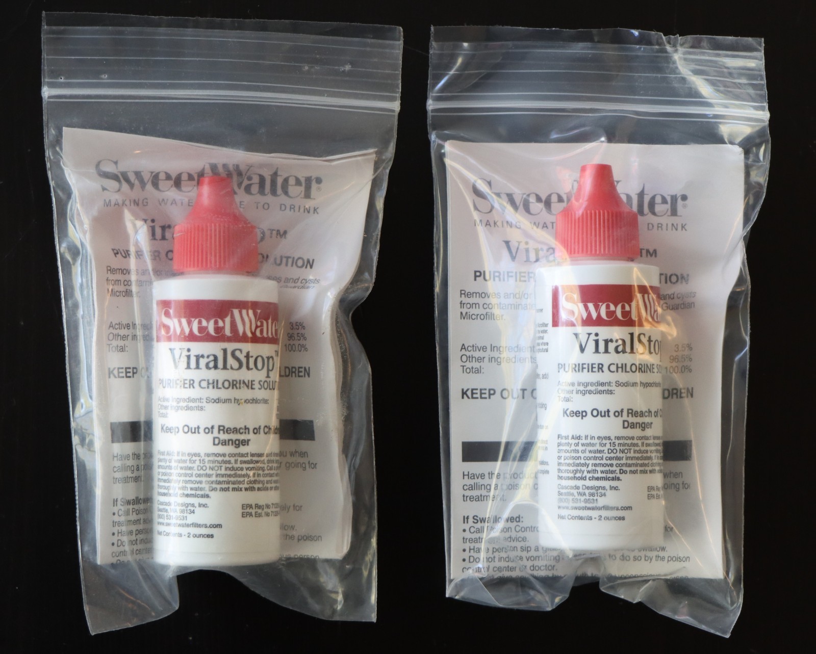 Sweetwater ViralStop solution for Sweetwater Guardian Backpacking Hiking Camping