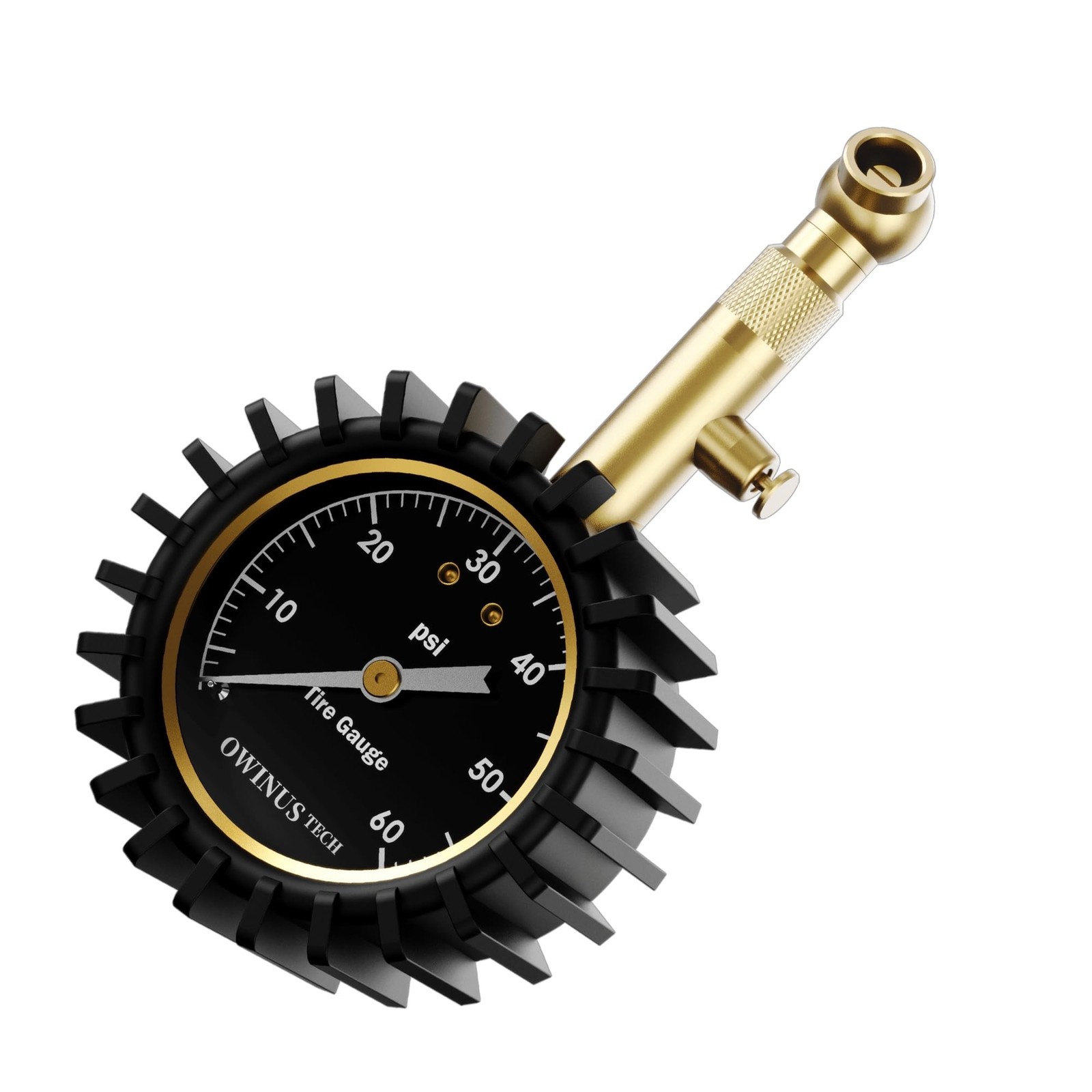 Tire Pressure Gauge,60 PSI Tire Gauges for Tire Pressure 2" Glowing Dial Air ...