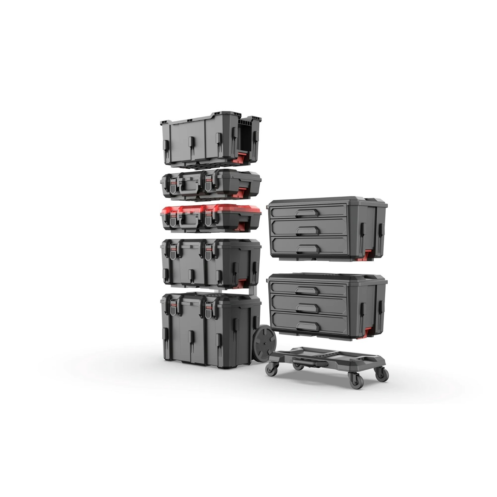 HOT 2026 Hyper Tough Hyper Stack 3 Drawer Tool Storage Box