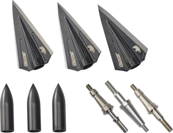 Bear RazorHead VWS Single Bevel Broadhead Kit
