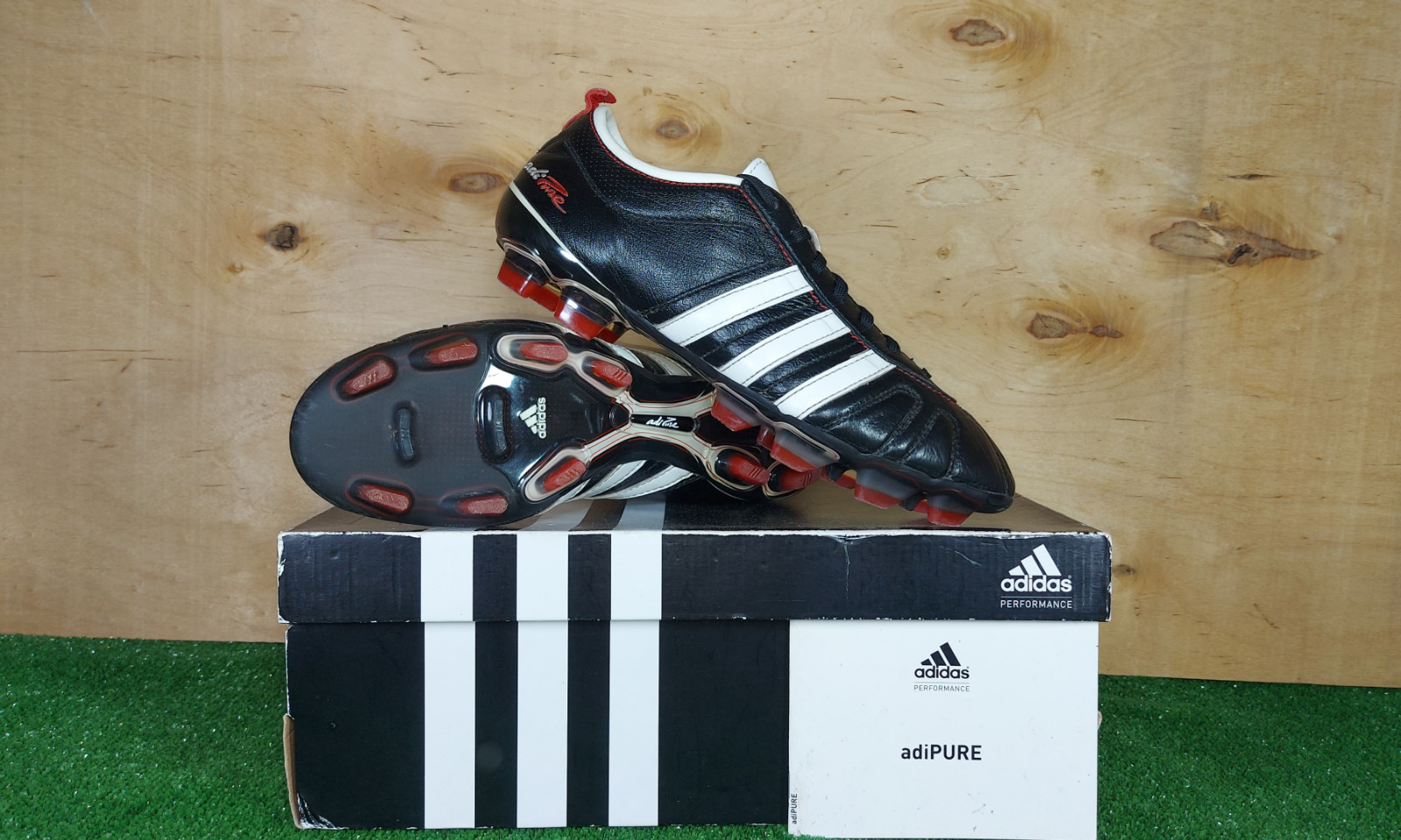 Adidas AdiPure 4 FG U43213 Black boots Cleats mens Football/Soccers