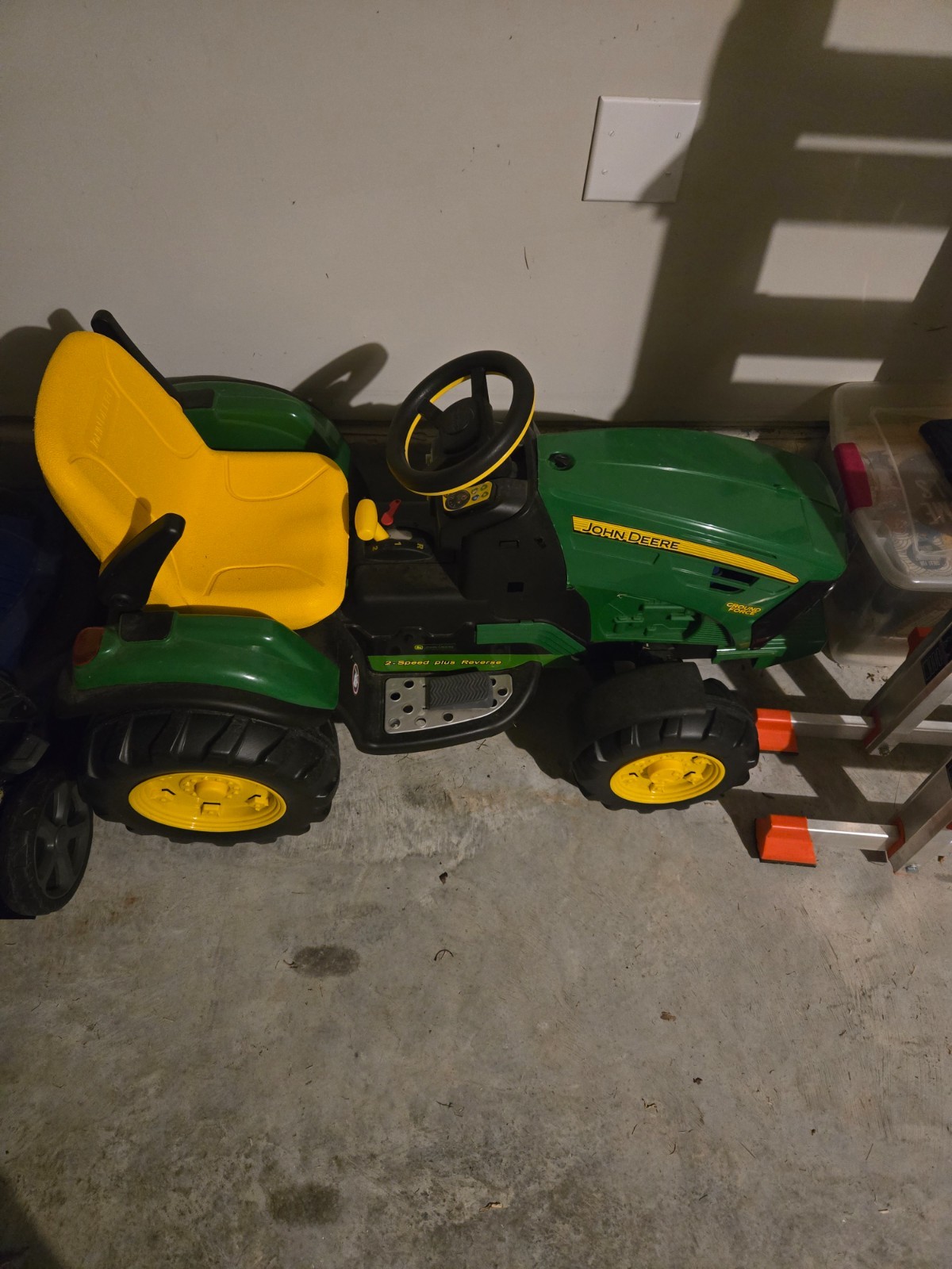 12V Peg Perego John Deere Ground Force Tractor Ride-on, for a Child Ages 3-7