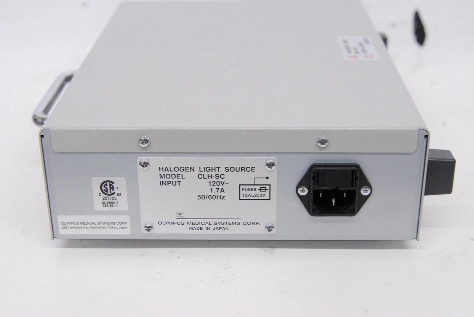 Olympus CLH-SC Halogen Light Source w/ O5.0x10.0ST Gray Light Guide