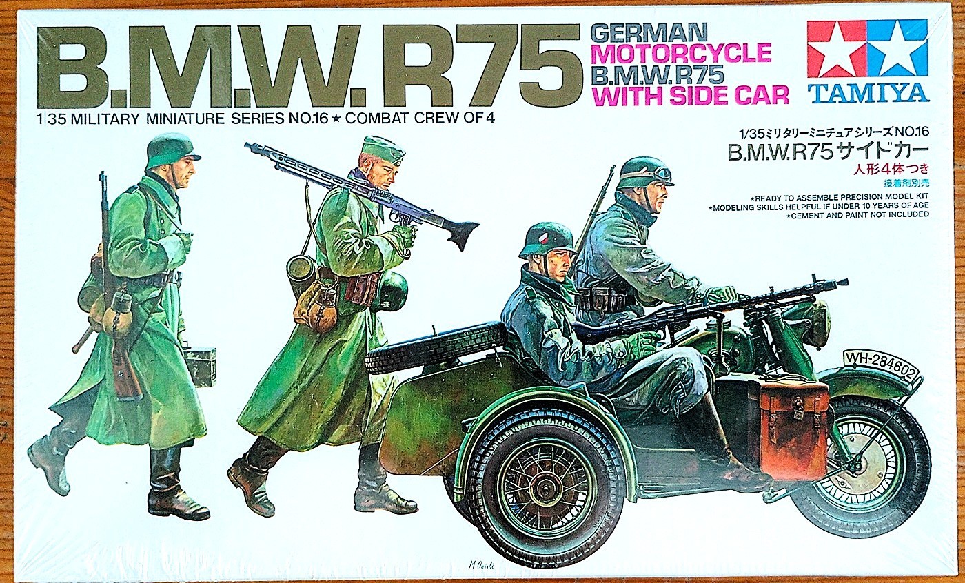 Tamiya 1/35 BMW R75 With Side Car , Pics of Finished Model Inside