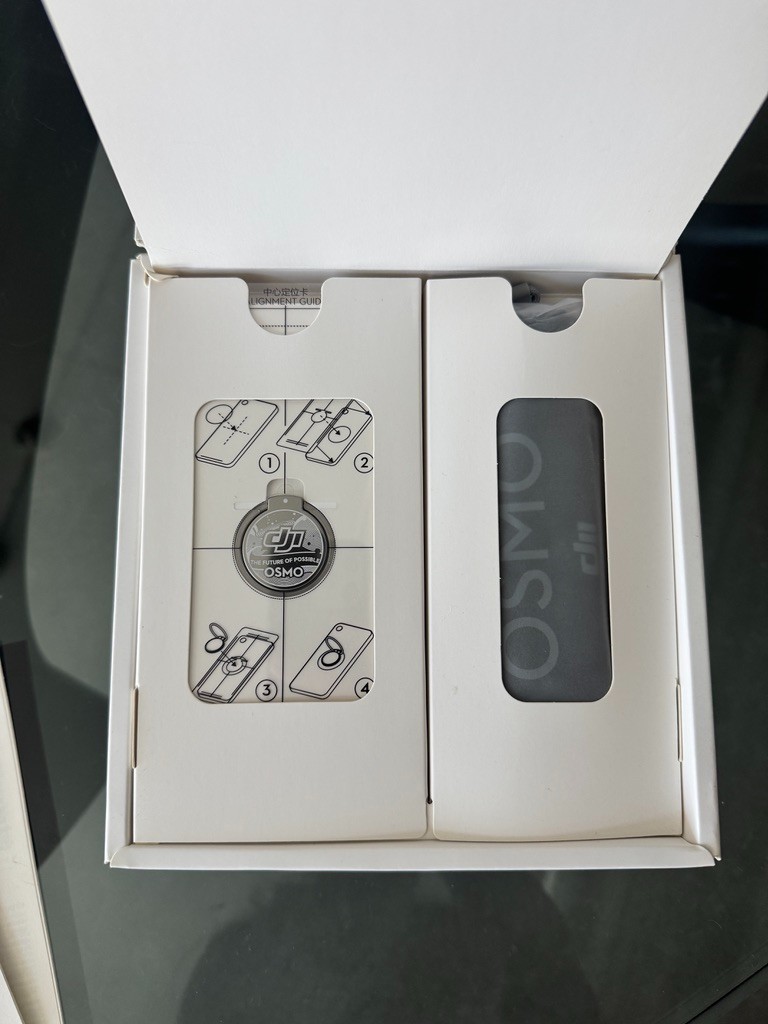 DJI OM 4 smartphone gimbal stabilizer kit.
