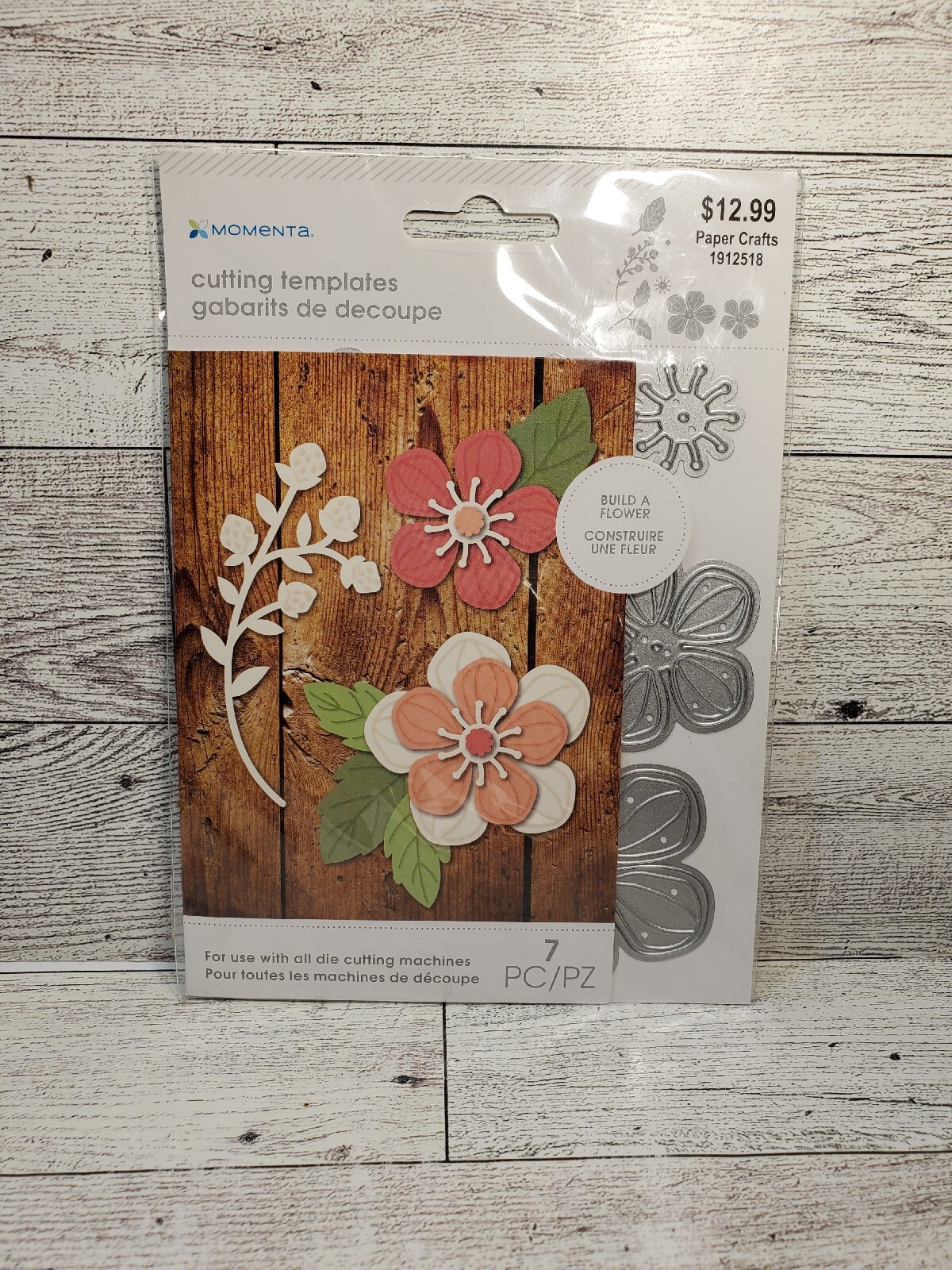 MO1 Momenta Cutting Dies Build A Flower 7pc Set 6534 New