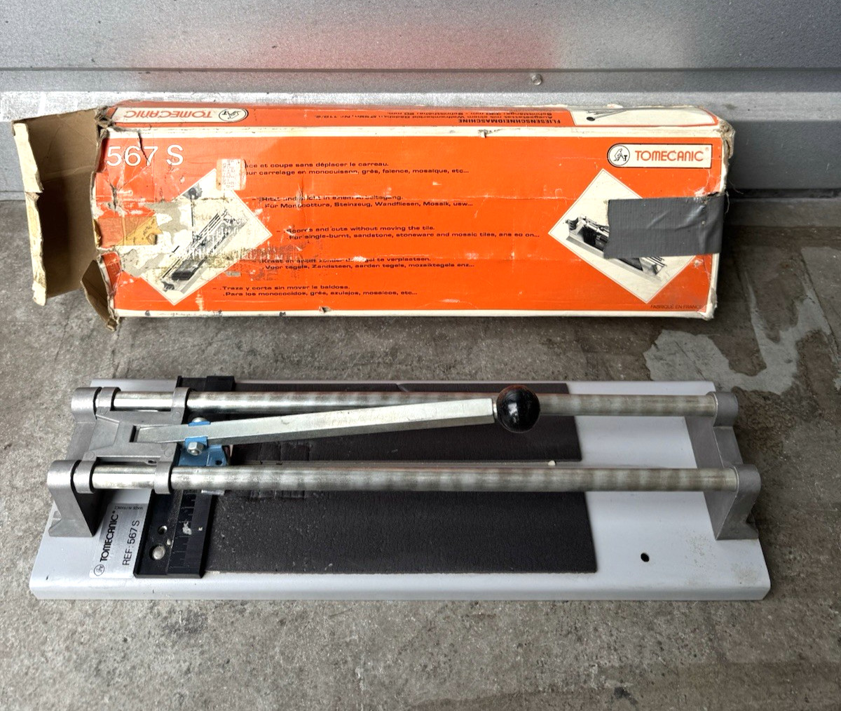 VINTAGE Tomecanic 567S Tile Cutter/Scorer Made in France