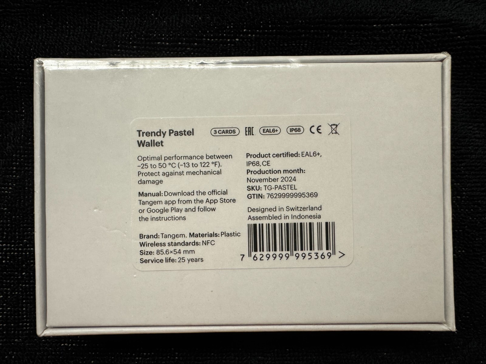 3-Pack Tangem Wallet Set - Secure Crypto Storage (NEW - Sealed box)