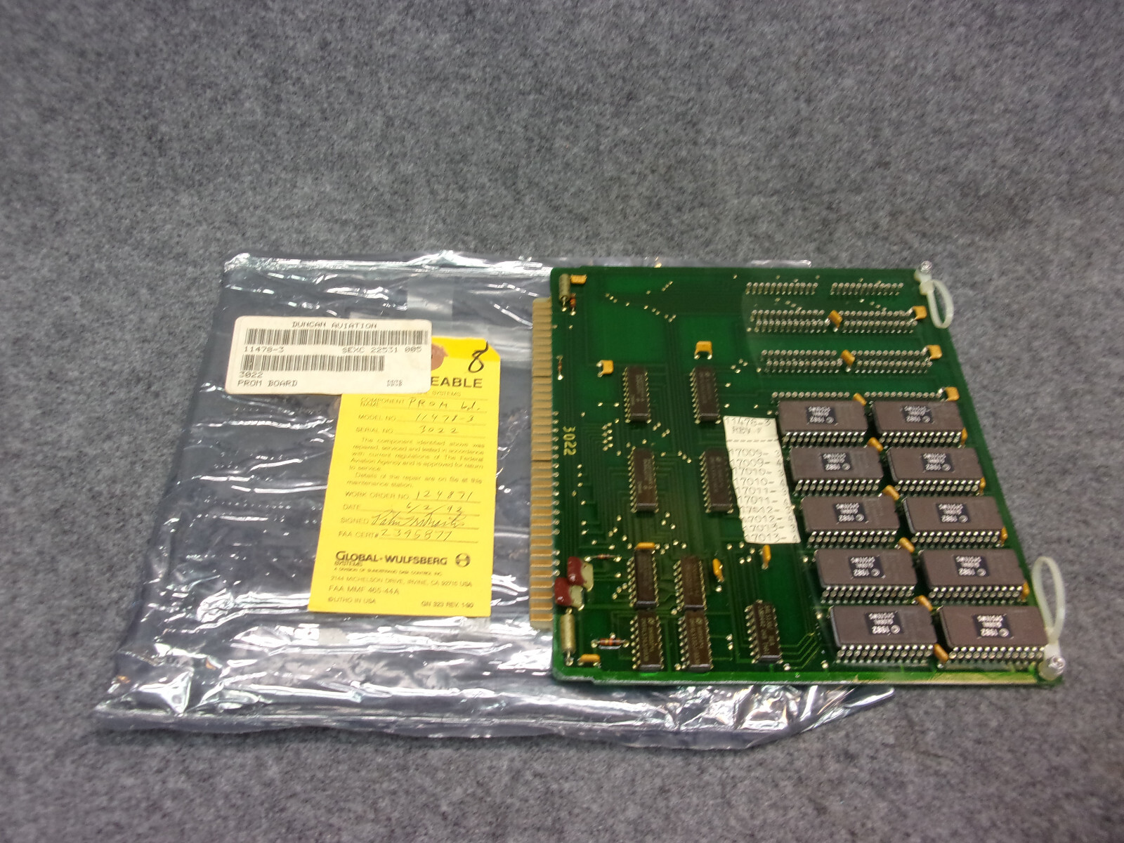 Global Wulfsberg PROM Board P/N 11478-3