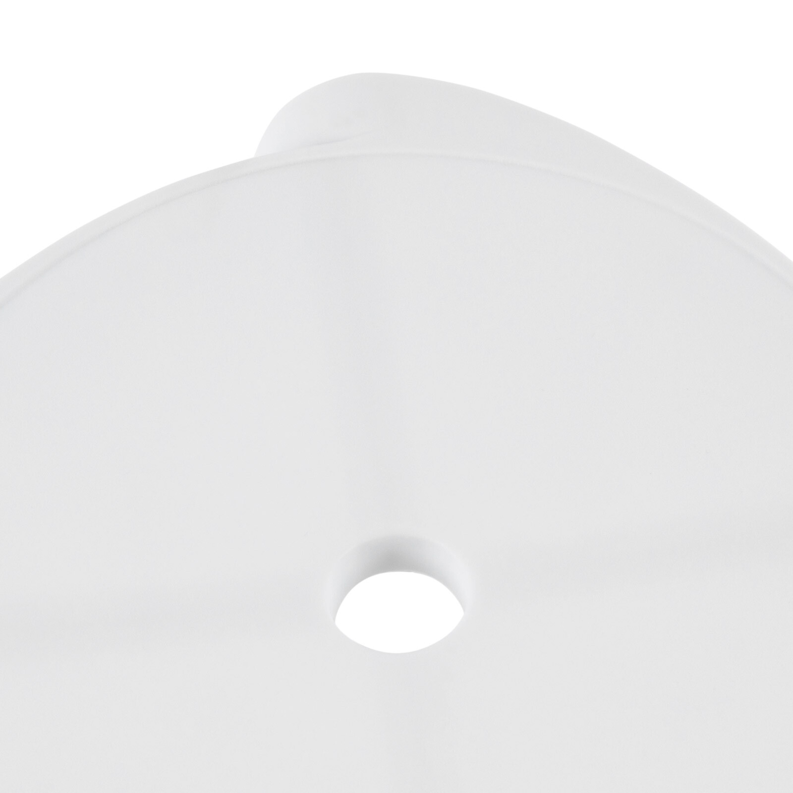 Plastic Stools 18'' Counter Height Kitchen Bar Chairs Set of 5 Stackable White