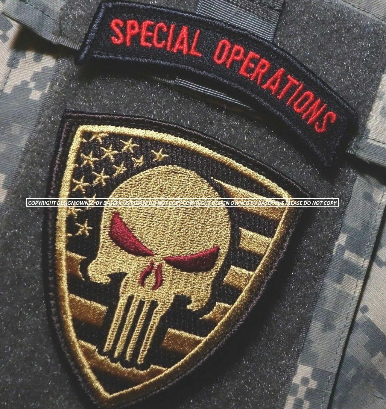 SYRIA DAESH WHACKER GREEN BERETS SFG ODA ADVISORS 2-TAB: SP OPS + RED-EYE Skull