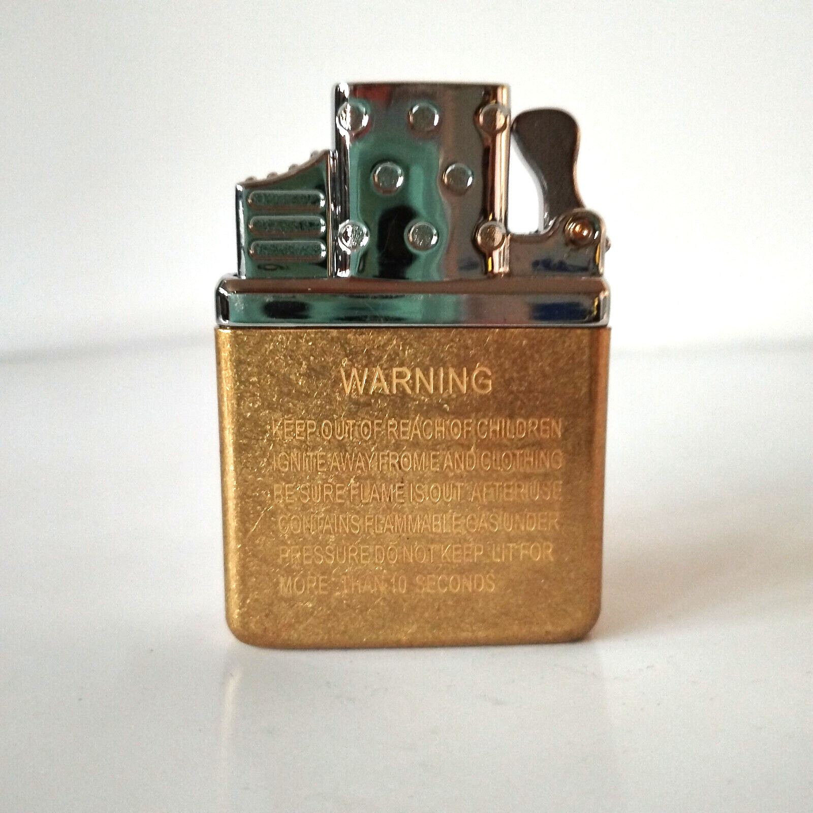 Zorro Butane Double Jet Flame Lighter Insert - Silver Top - Fits: Zippo