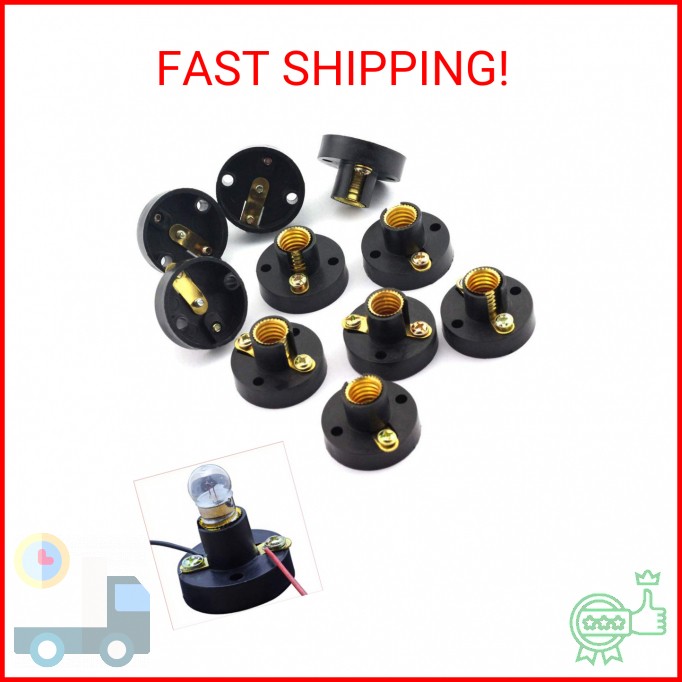 Luckycivia 25 Pack E10 Mini Bulb Holder DIY Physical Circuit Electrical Experime