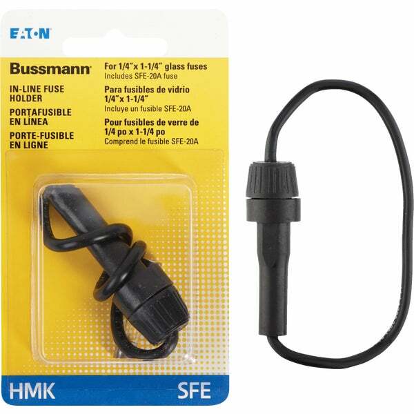 (20)- Bussmann 30-Amp #12 Glass Tube AGC & SFE Inline Fuse Holder BP/HMK-RP