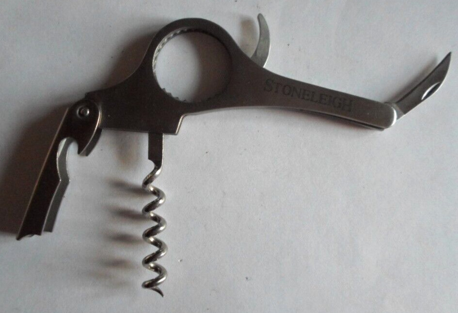 Barware Tool Set 4  in 1 multi tool, Bottle opener, Worm, Foil Cutter, Twist off