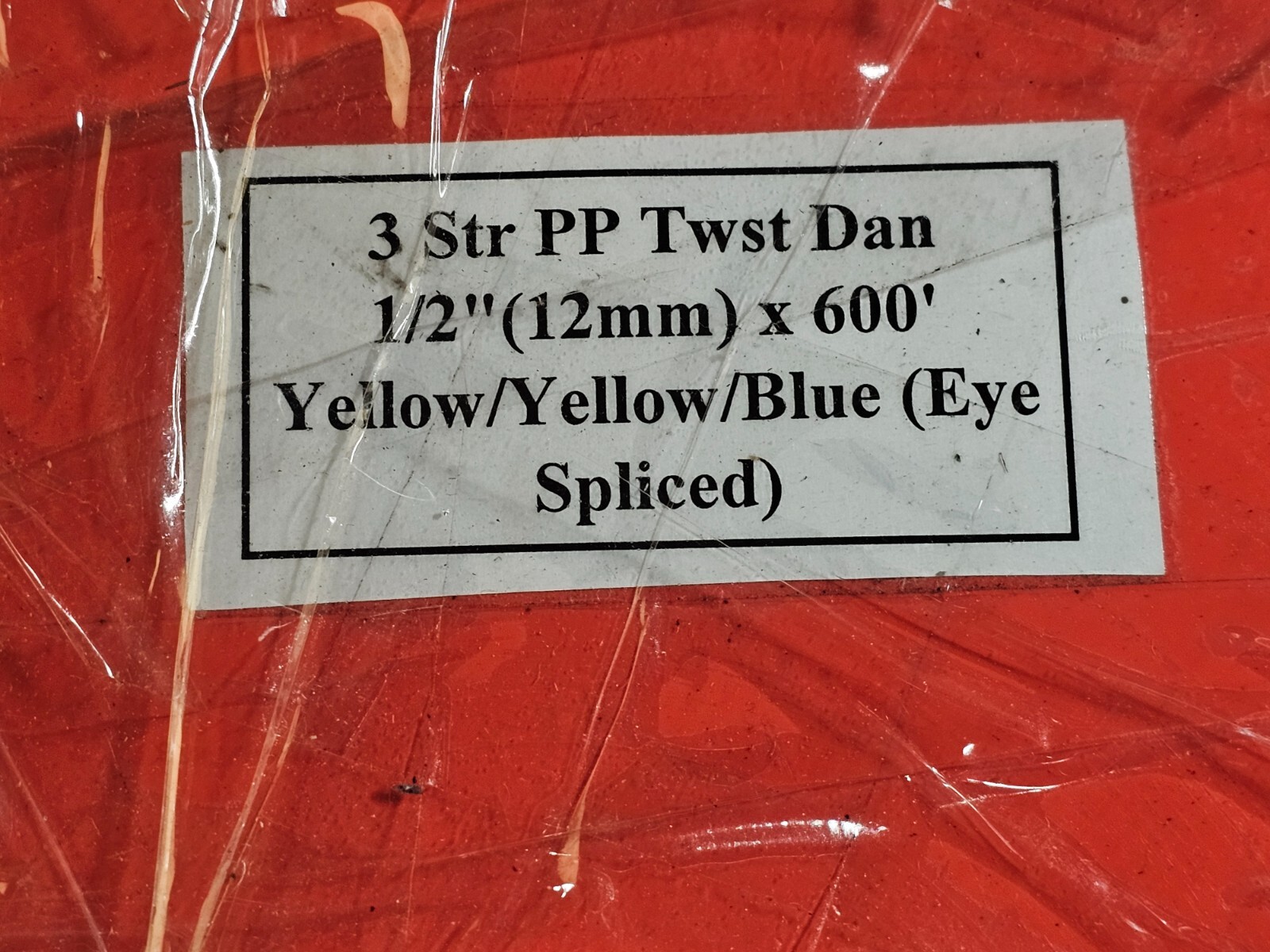 Ideal 1/2" Diameter X 600 Ft Long Pro-Pull Polypropylene Rope Blue/Yellow 31-850
