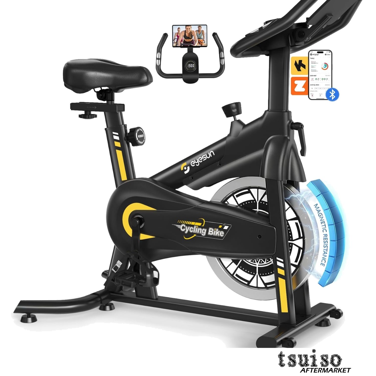 Luxury Exercise Bike for Home with Adjustable Resistance & Bluetooth Integration