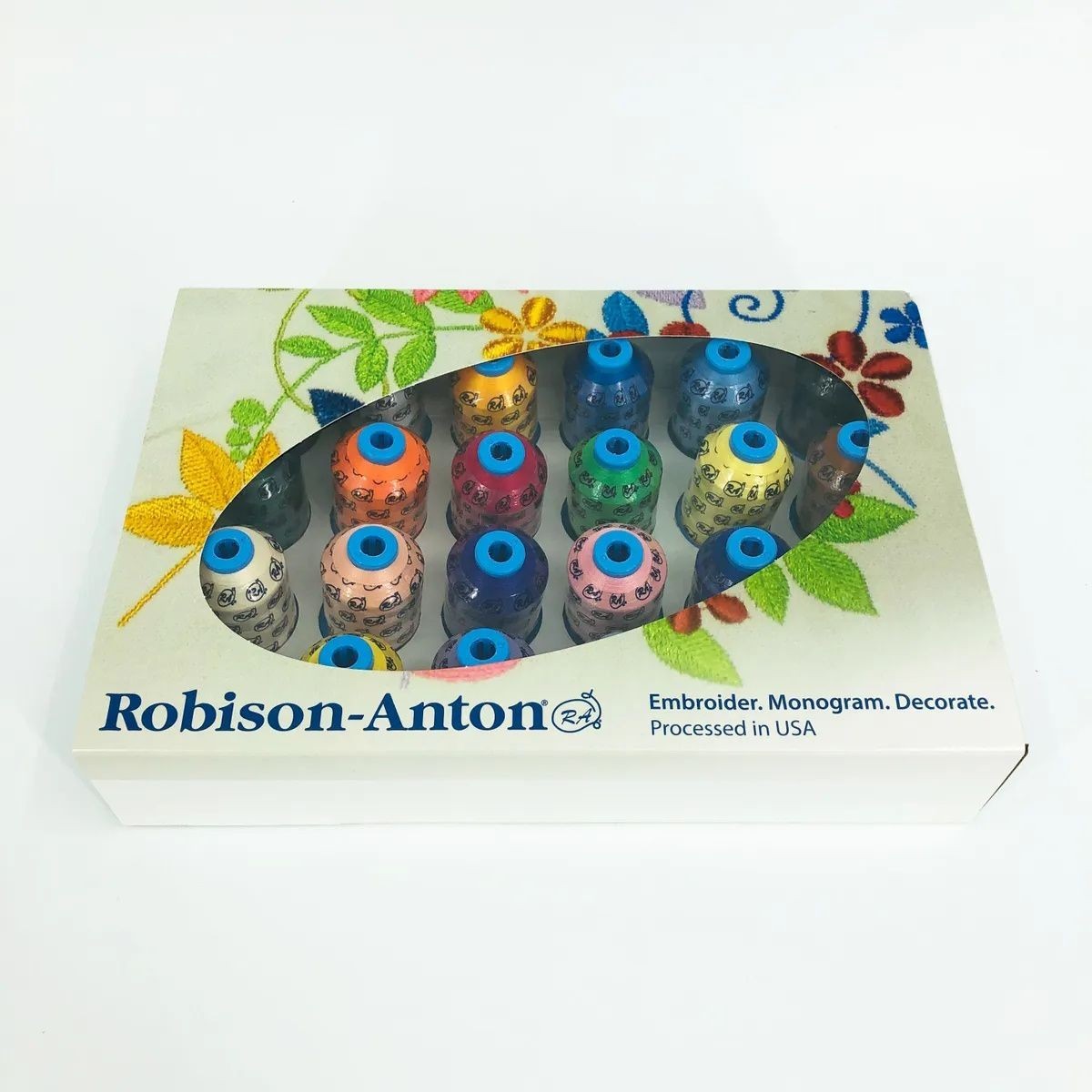 Robison Anton 24 Spool Poly Most Popular Color Thread Set New