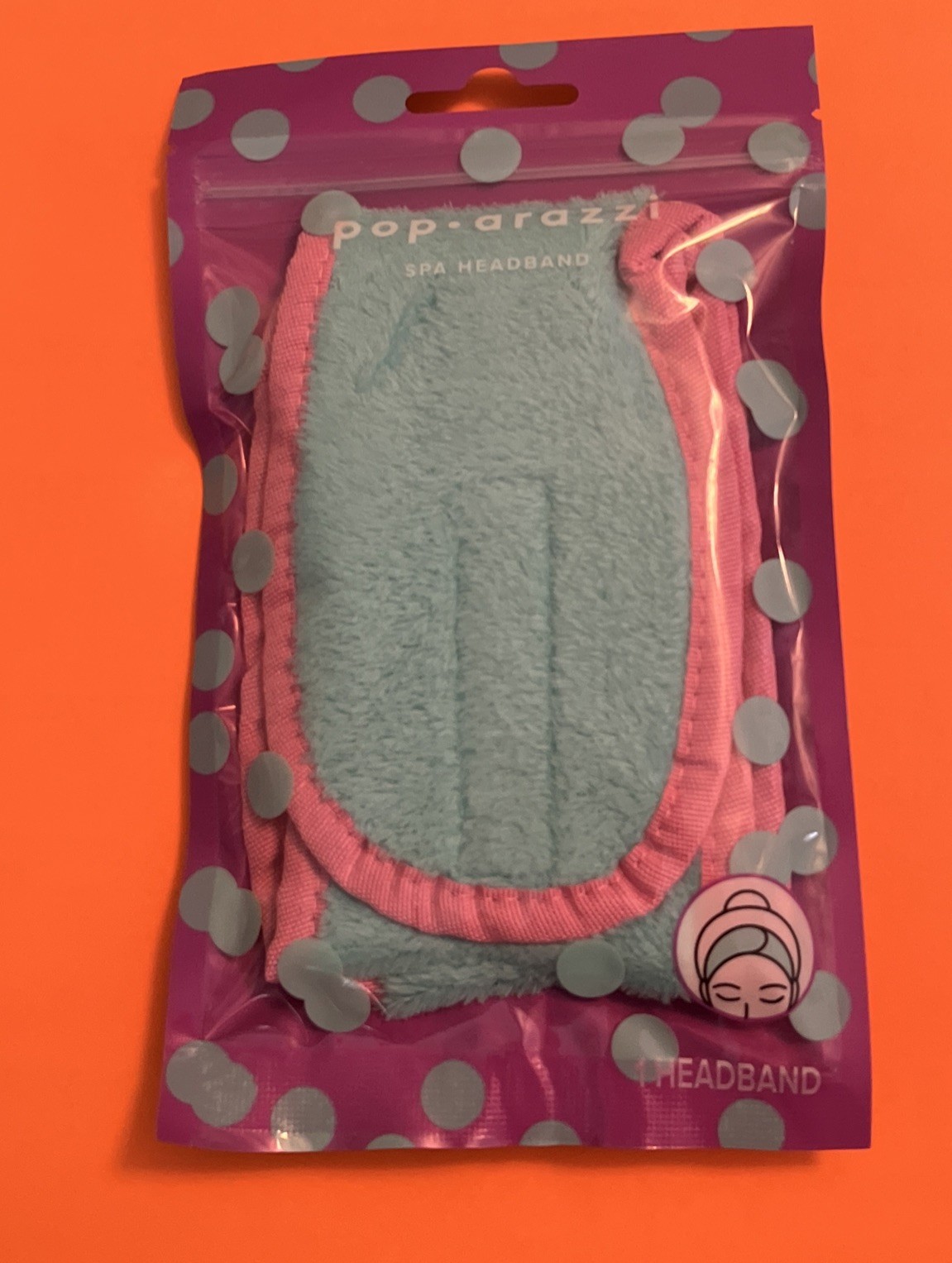 Pop-Arazzi Spa Self Care Makeup Headband Soft Women’s Gift Pink Teal Accessory