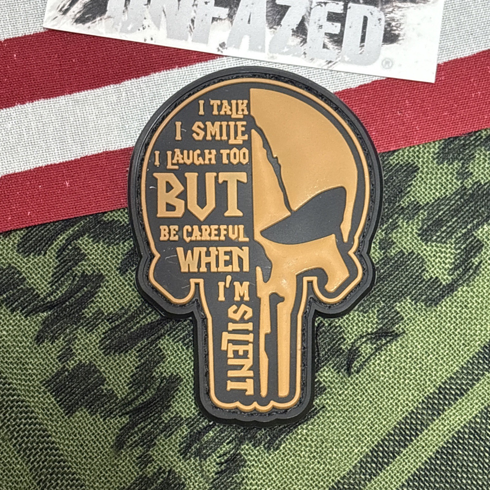 PvC 3D Punisher: Be Careful… Br Morale Tactical Hook And Loop Patch High Quality