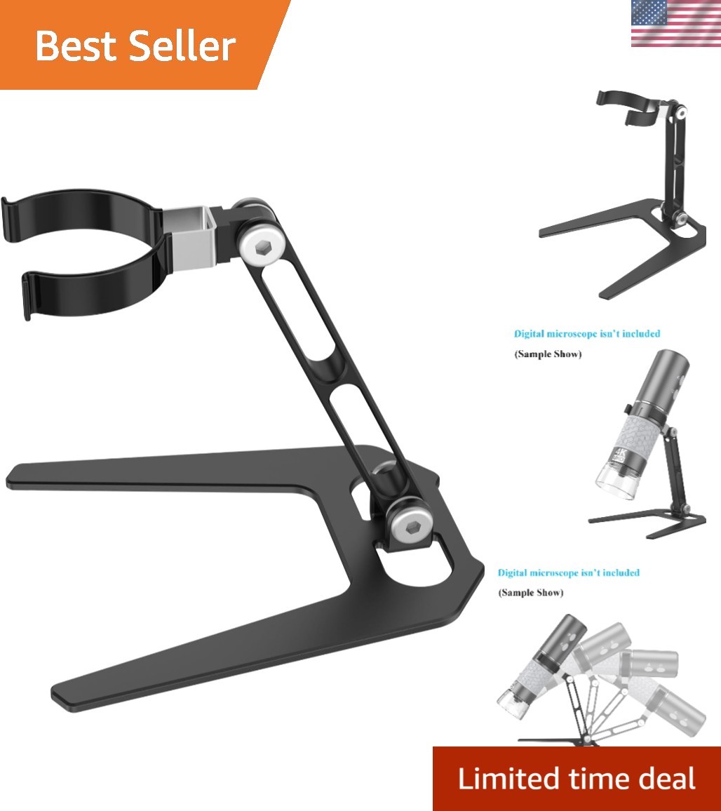 Portable Aluminum Alloy Microscope Bracket Stand - Compatible with Smartphones