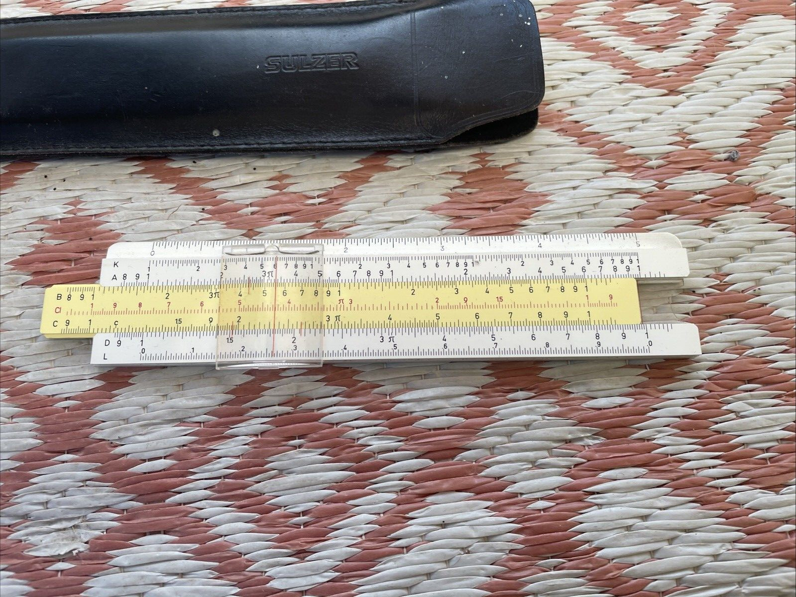 Vintage slide rule calculator no. 601 UTO Sulzer Swiss Engineering Company