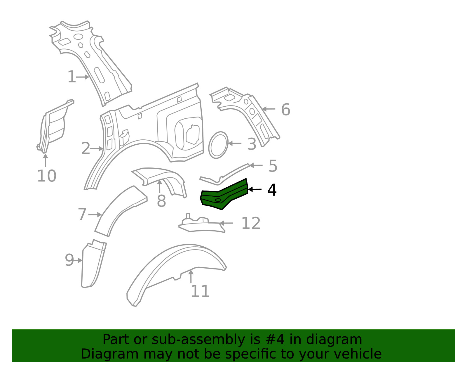 Genuine GM Lower Panel 20867362