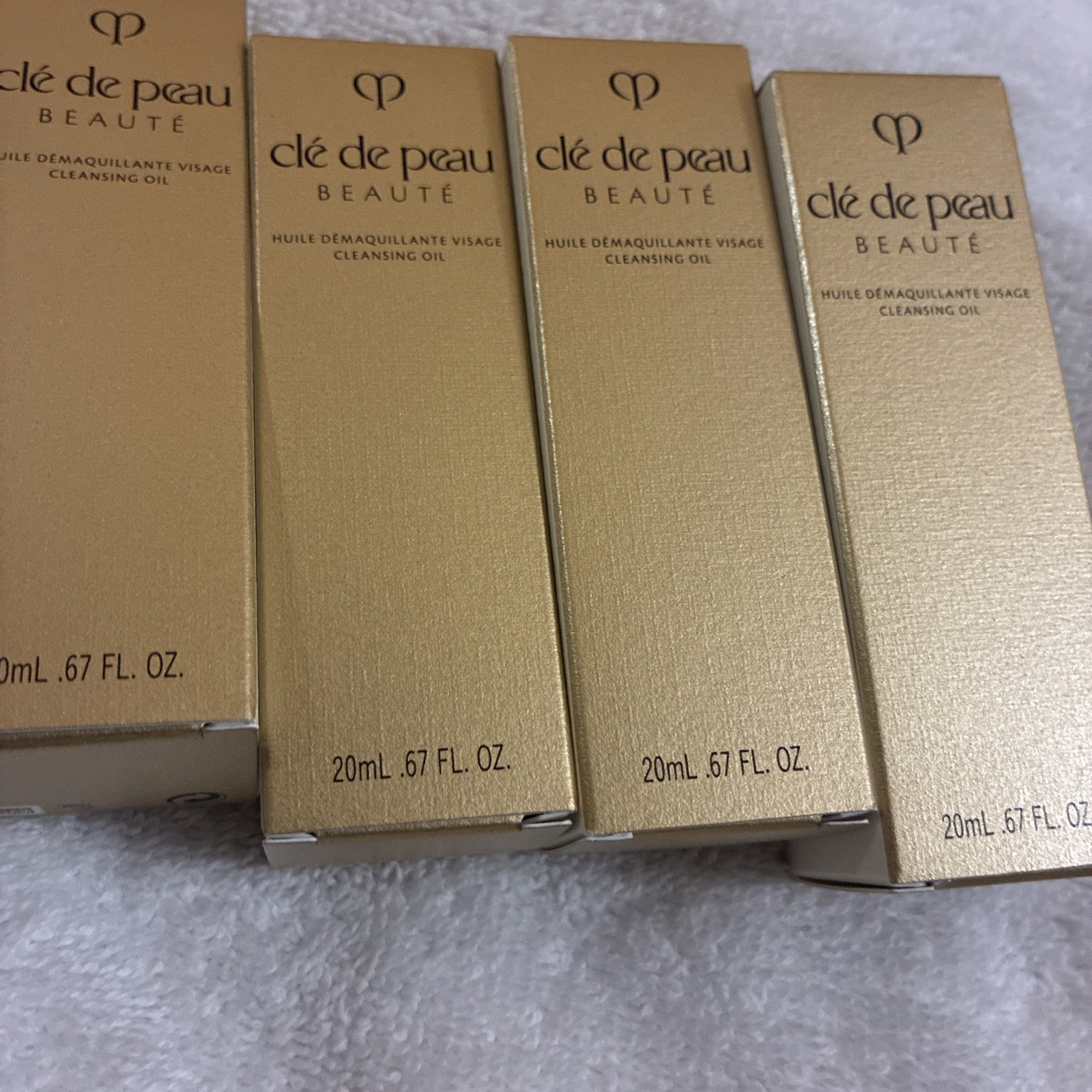 4 Pack | New In Box | Cle De Peau Beaute | Cleansing Oil | 0.67 fl oz | 20 ml