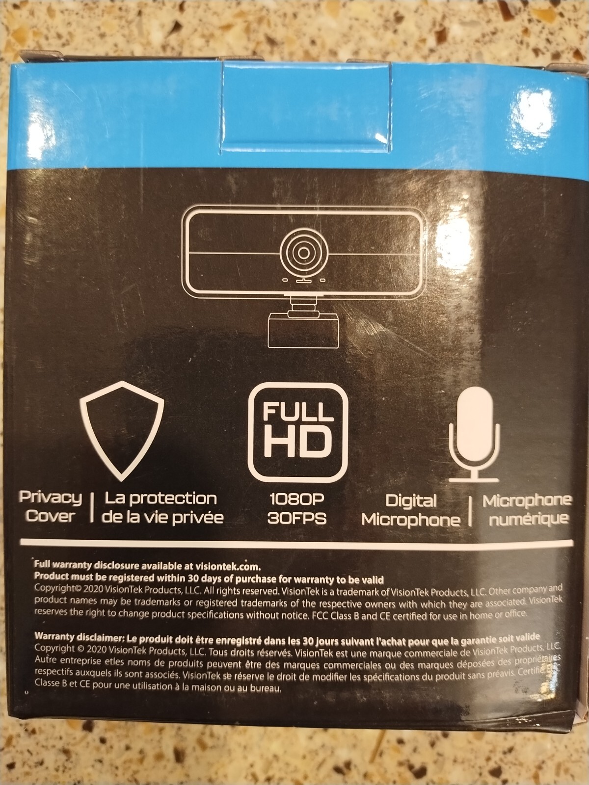 1080P/ 30FPS Visiontek USB Webcam Full HD