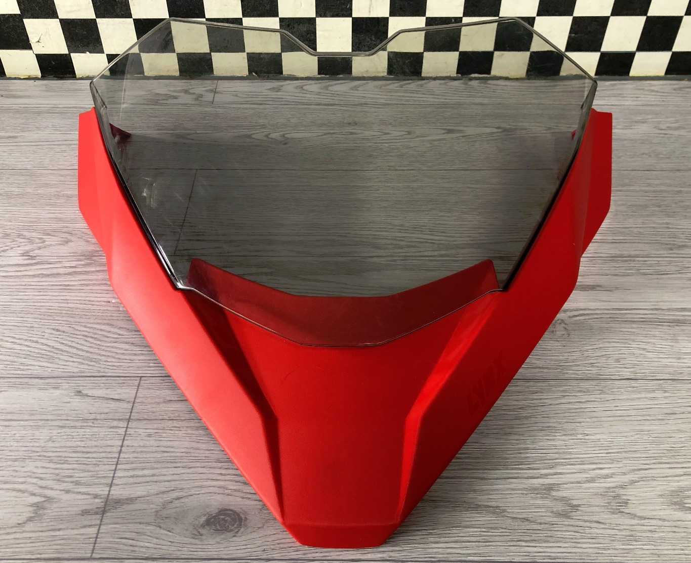 Ski-Doo OEM Clear Windshield w/ Red Mount BRP LYNX Low