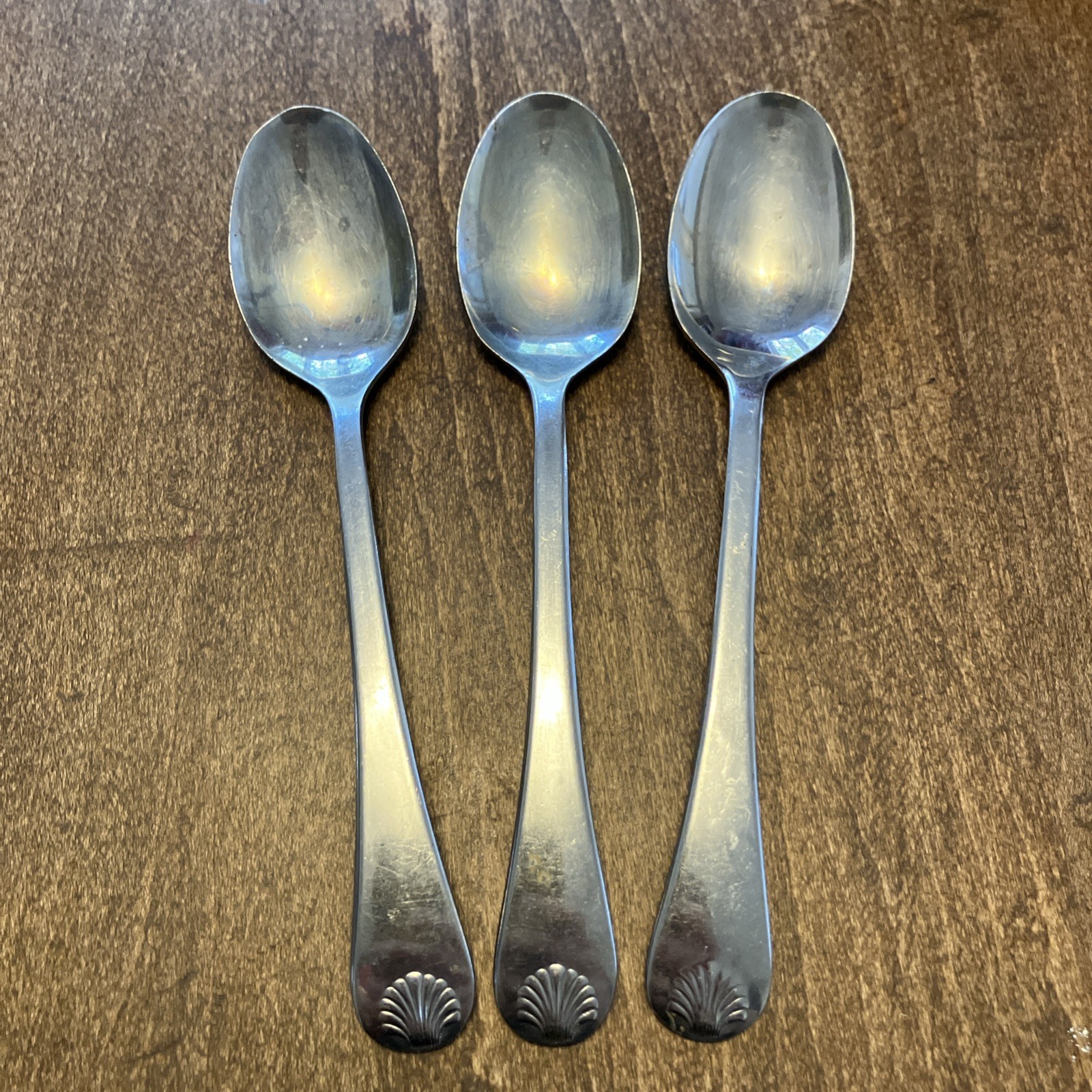 Reed & Barton BAYVIEW Stainless Glossy Teaspoons Set of 3 USED Condition