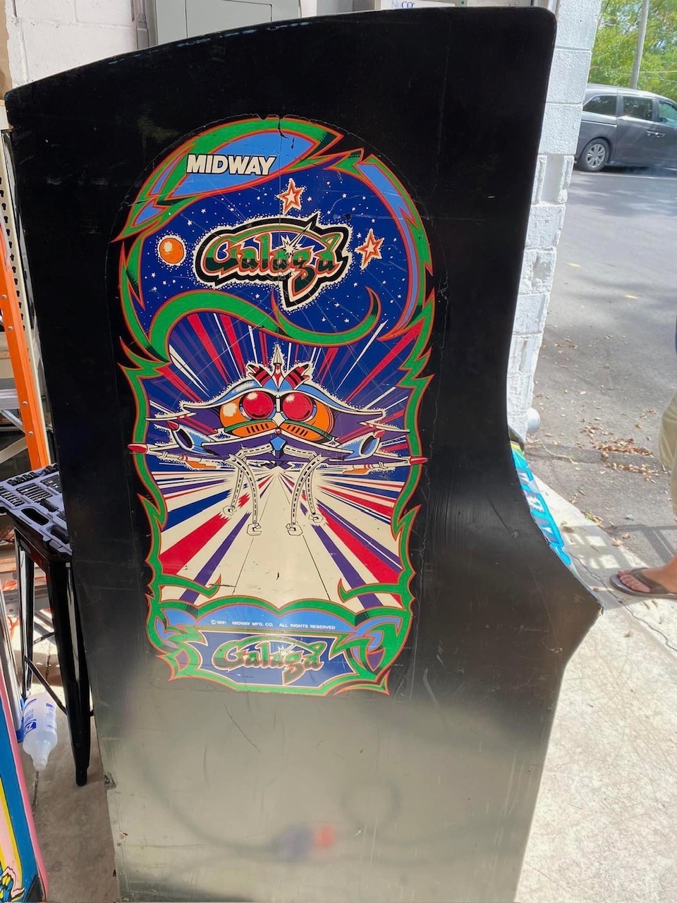 Galaga Arcade Side Art Graphics Cabinet Stickers Decals