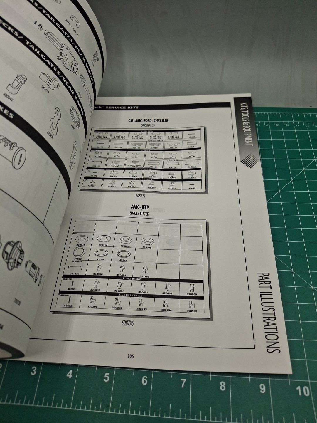 Strattec Professional's Choice For Original Lock Service Part Catalog 1986-2000