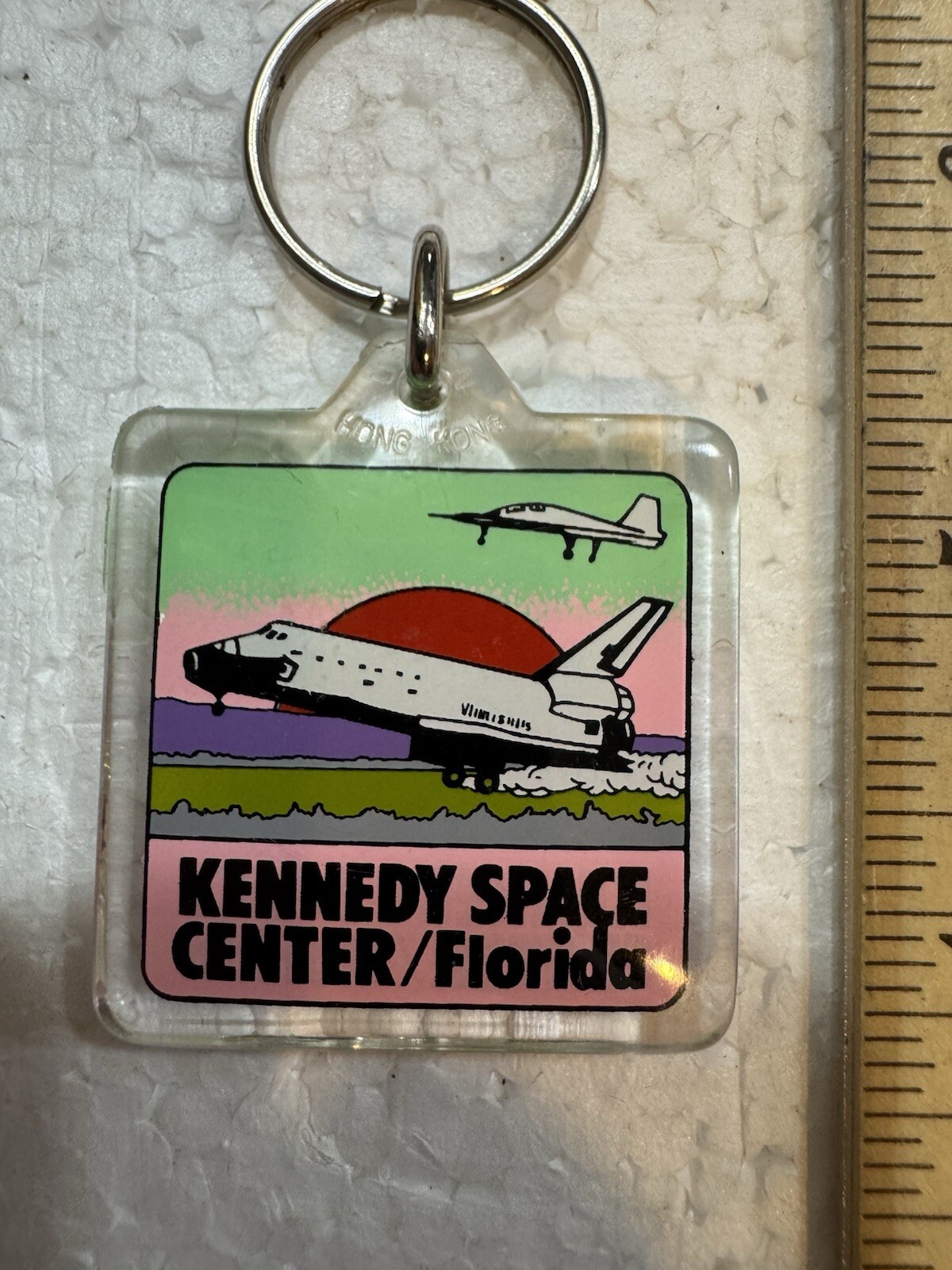 Vintage Kennedy Space Center- Space Shuttle Keychain
