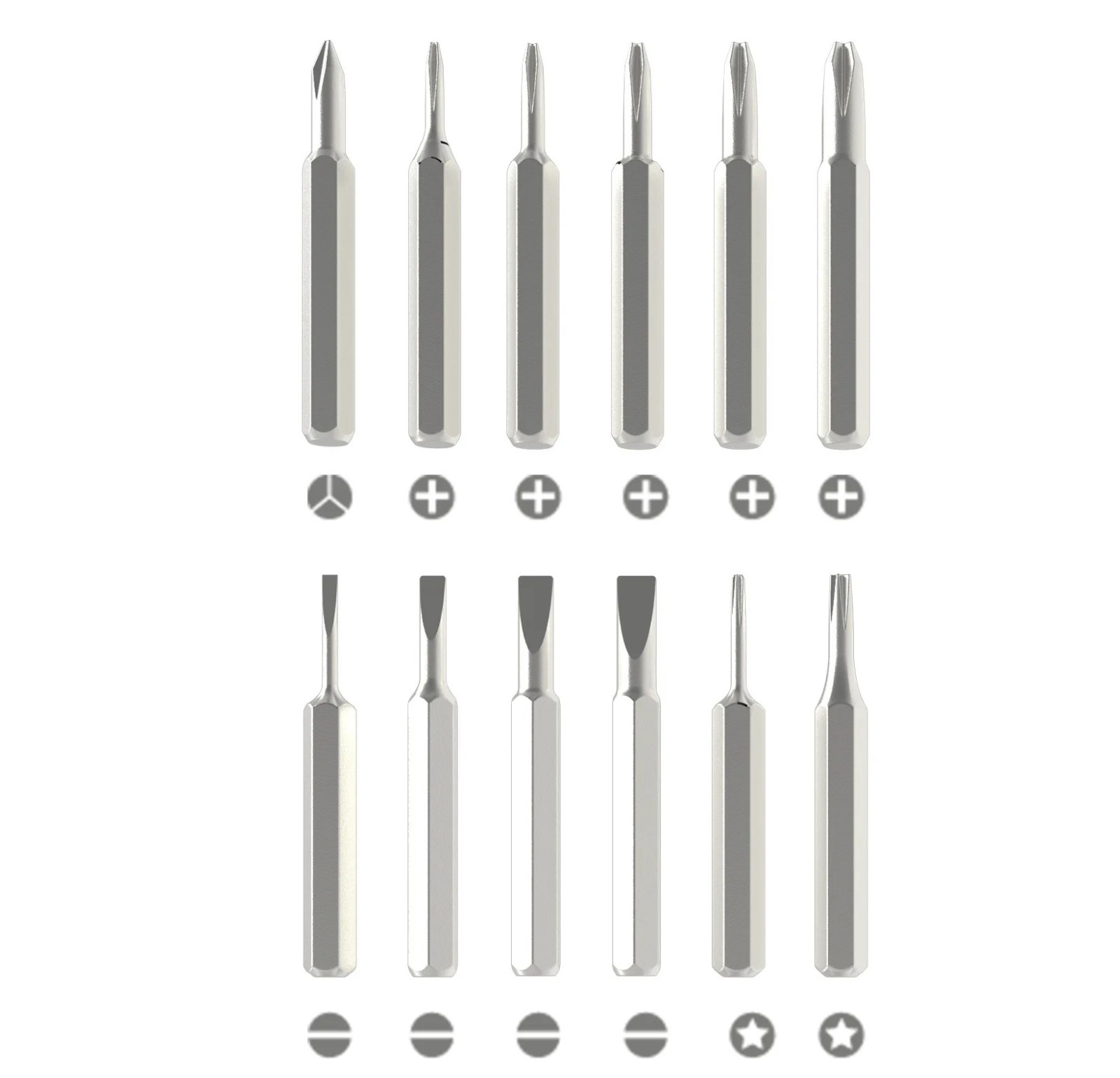 24 In 1 Small Precision Screwdriver Set Magnetic Mini Screwdriver Bit Set For PC