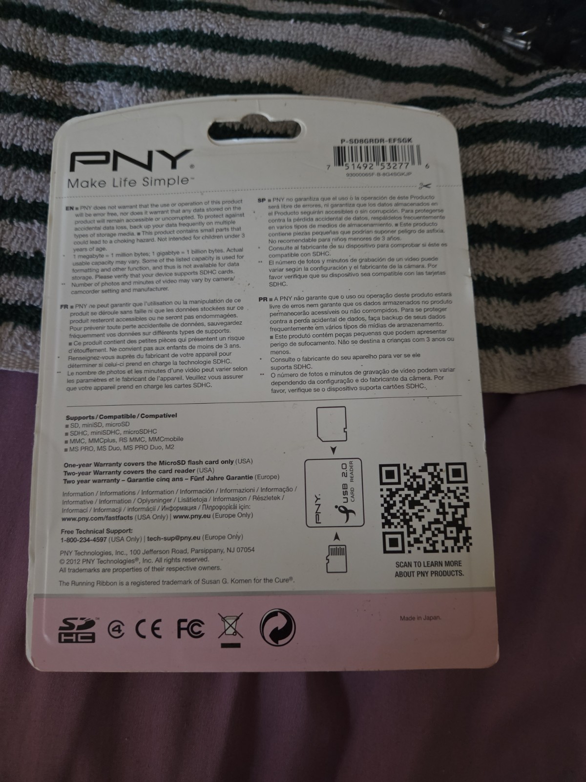 SDHC 8gb Card Reader B89