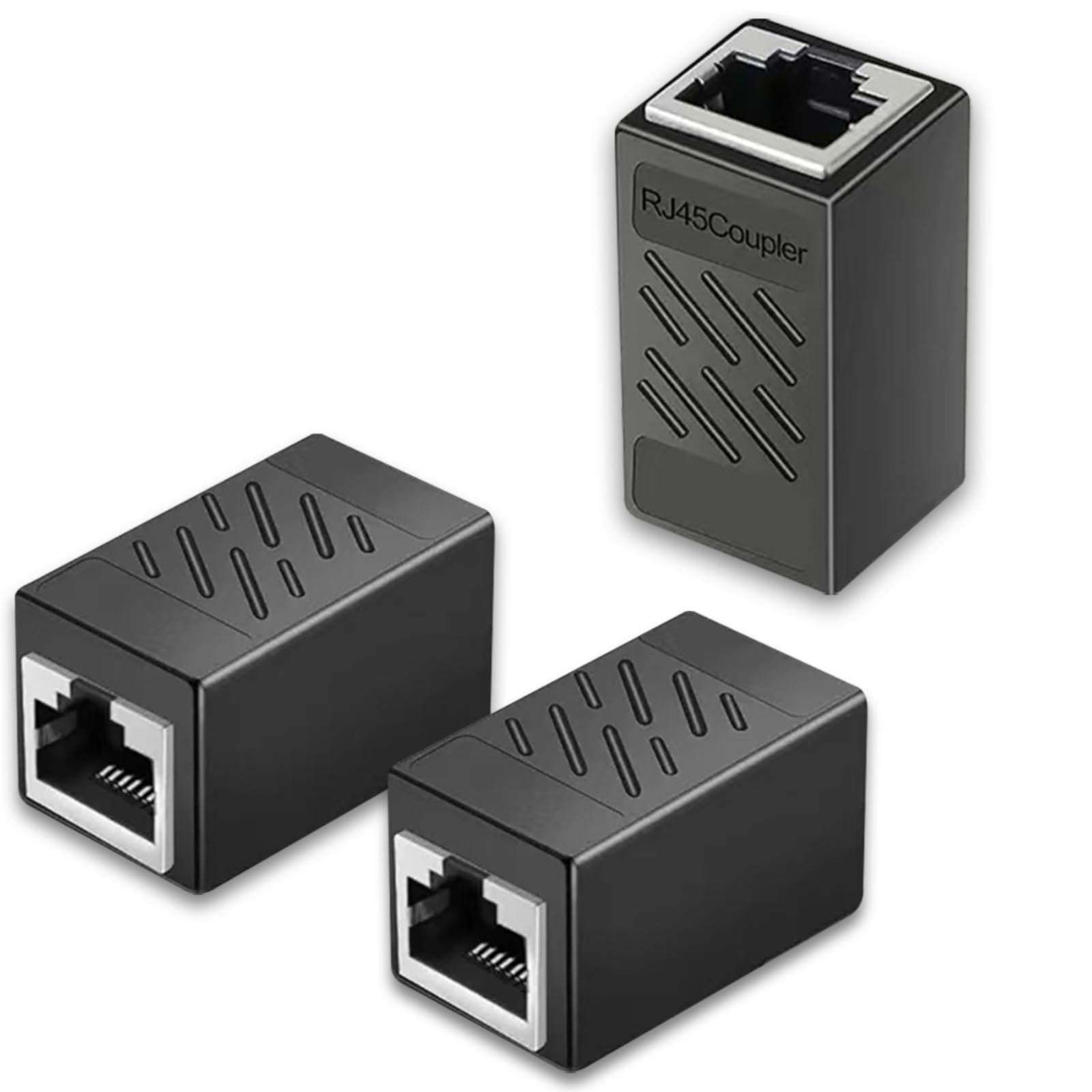 RJ45 Coupler 3 Pack Cat6 Female to Female Ethernet Adapter Cat7/Cat6/Cat5