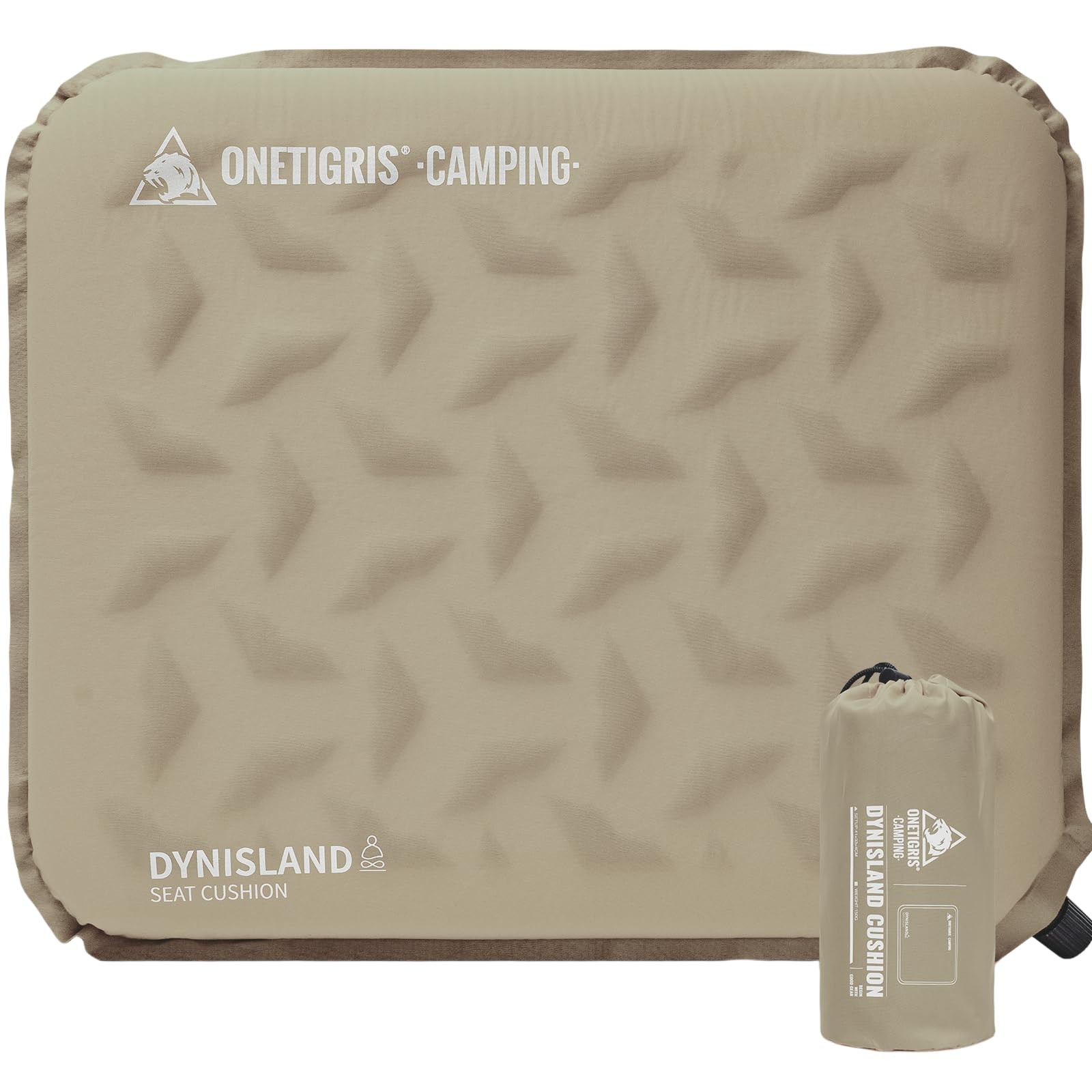ONETIGRIS Dynisland Inflatable Seat Cushion, Self Inflating Camping Seat Cush...