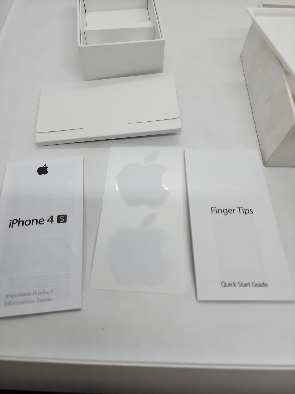 Iphone 4s Empty Box, Inserts And Stickers
