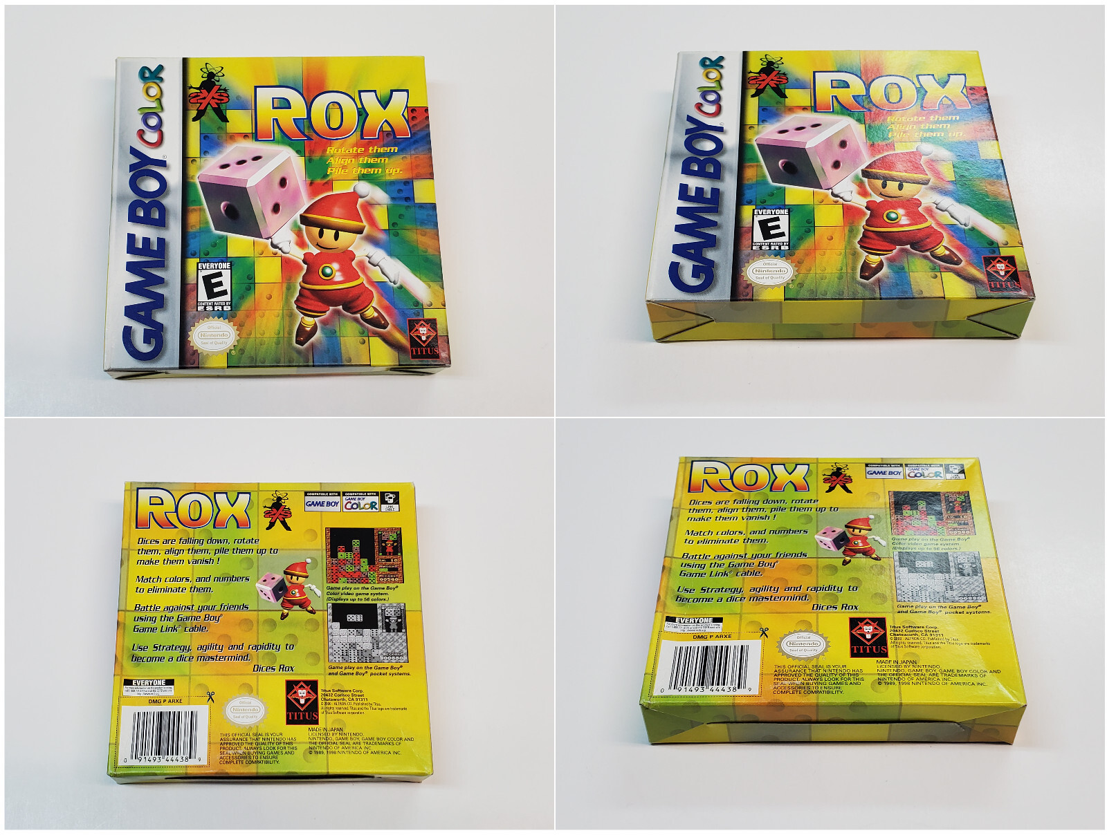 Rox Authentic Nintendo Game Boy Color Box & Manual *