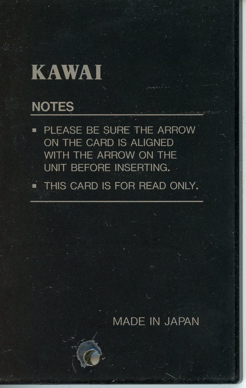 Kawai Session Trainer GB-2 ROM Card GPP-4271 Basic Patterns Tested